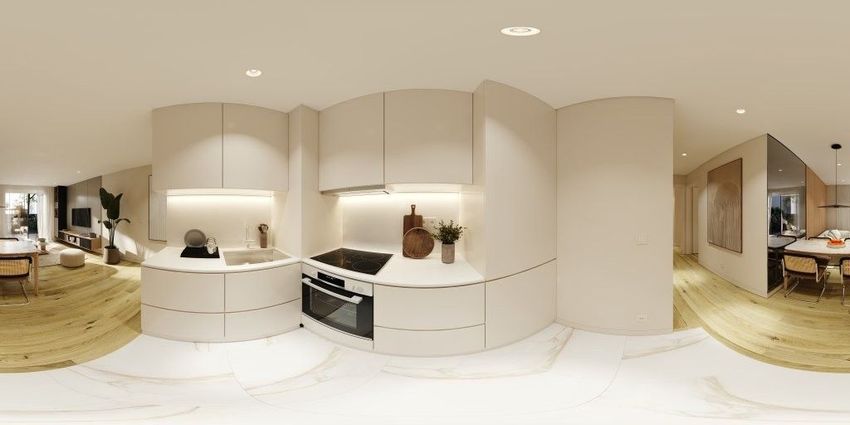 Imagem Cozinha de apartamento t1 em Rua Conde Alto Mearim, 870