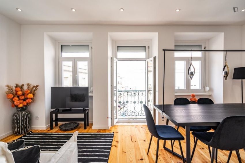 Imagem Sala de estar de apartamento t2 em Rua Sebastião Saraiva Lima