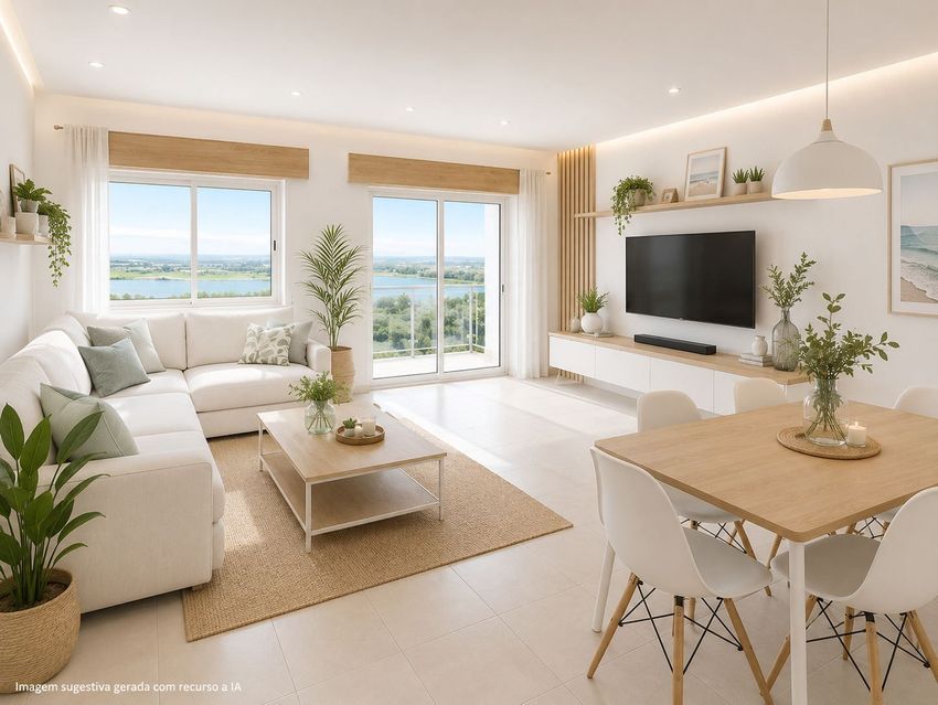 Imagem Sala de estar de apartamento t2 em Azambuja
