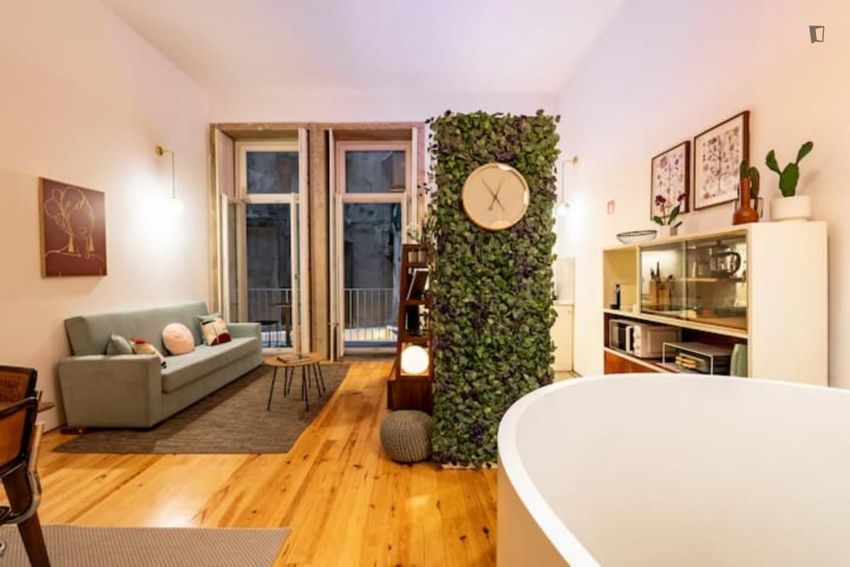 Imagem Sala de estar de apartamento t1 em Rua de Mouzinho da Silveira
