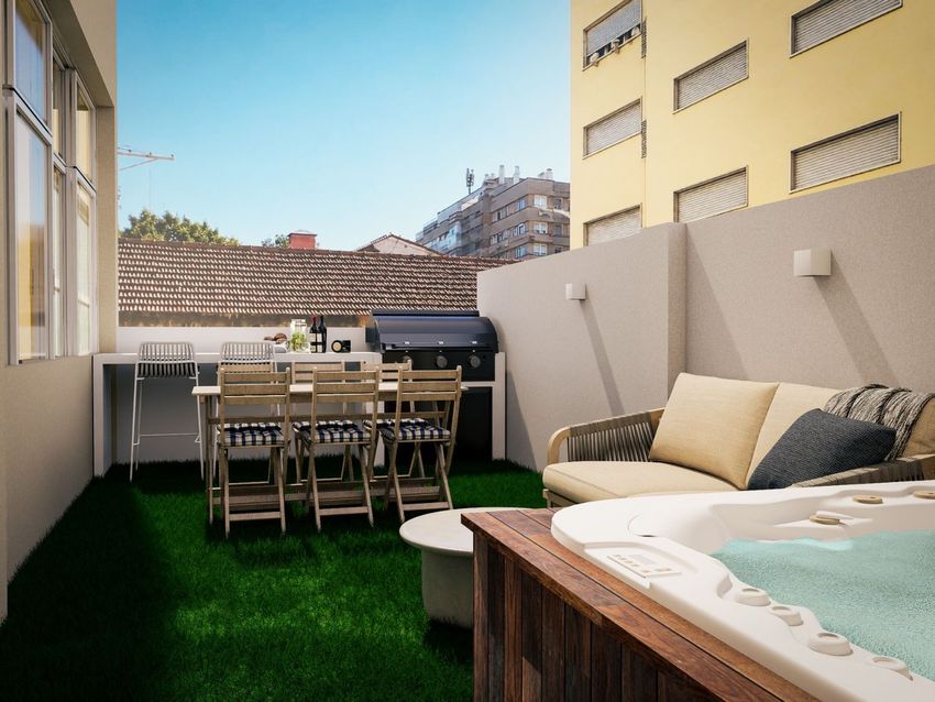 Imagem Terraço de apartamento t3 em Rua Heliodoro Salgado, 52