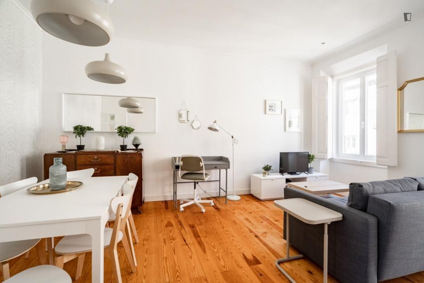 Imagem Sala de estar de apartamento t1 em Rua Doutor Teófilo Braga
