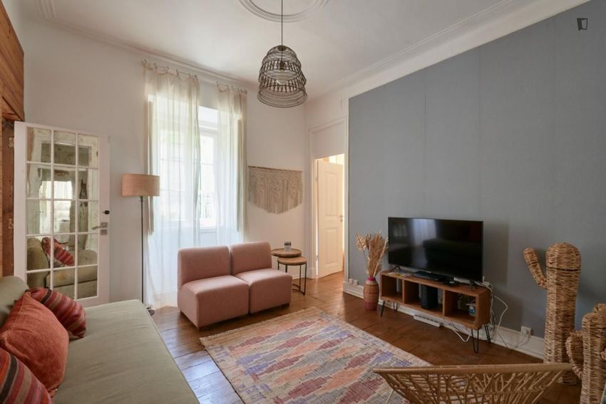 Imagem Sala de estar de apartamento t3 em Costa do Castelo