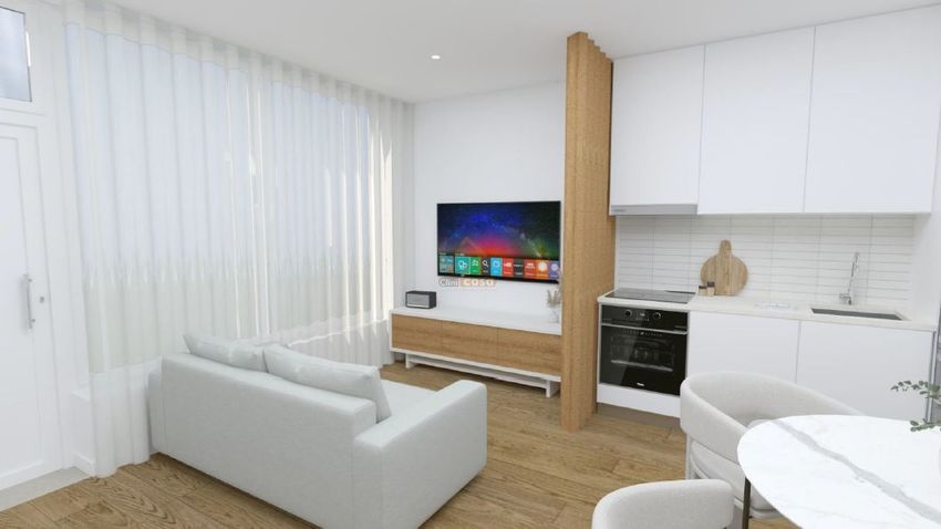 Imagem Sala de estar de apartamento t2 em Rua Mártires do Tarrafal, 401