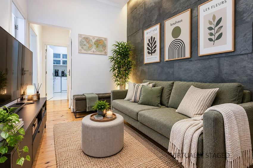 Imagem Sala de estar de apartamento t2 em Rua Cidade da Horta