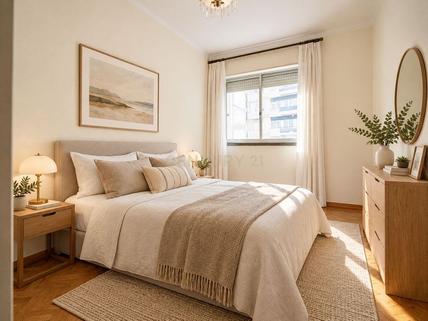Imagem Quarto de apartamento t2 em Avenida Rainha Dona Leonor, 34