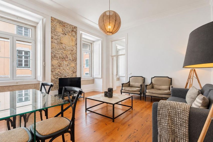 Imagem Sala de estar de apartamento t1 em Rua de São Paulo s/n