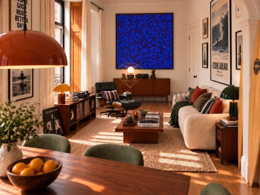 Imagem Sala de estar de apartamento t3 em Praça da Alegria