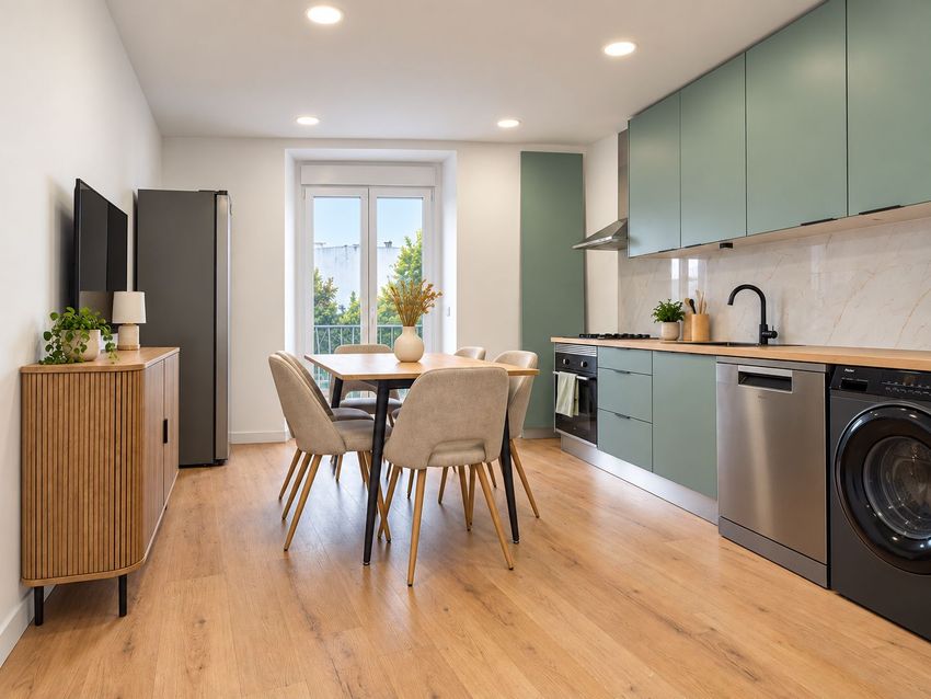 Imagem Sala de estar de apartamento t3 em Rua Francisco José Mota, 27