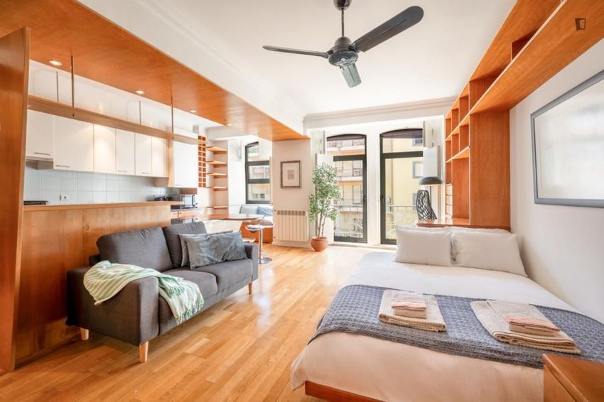 Imagem Sala de estar de apartamento t0 em Rua António Enes