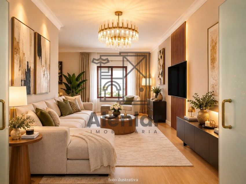 Imagem Sala de estar de apartamento t2 em Quinta do Bolhão