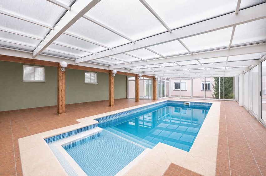 Imagem Piscina de  moradia independente em Urbanização Quinta do Viso-Vale s/n