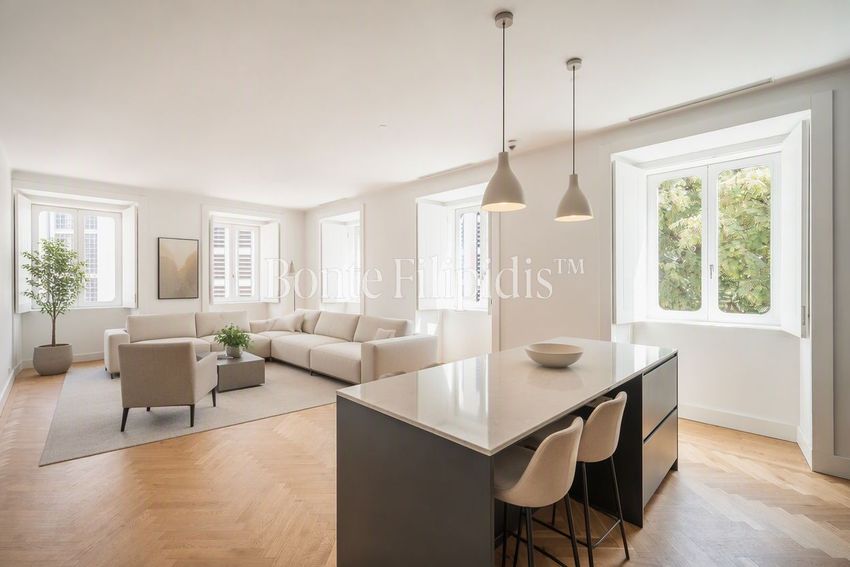 Imagem Sala de estar de apartamento t2 em Alameda do Beato