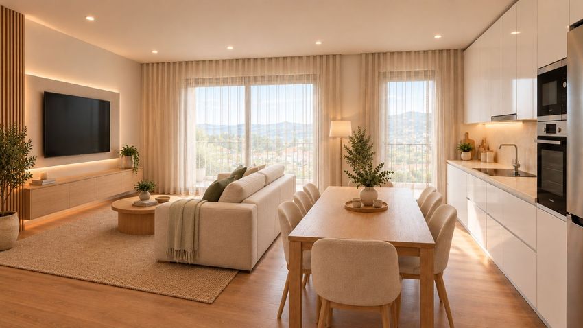 Imagem Sala de estar de apartamento t3 em Bairro São Sebastião, 19