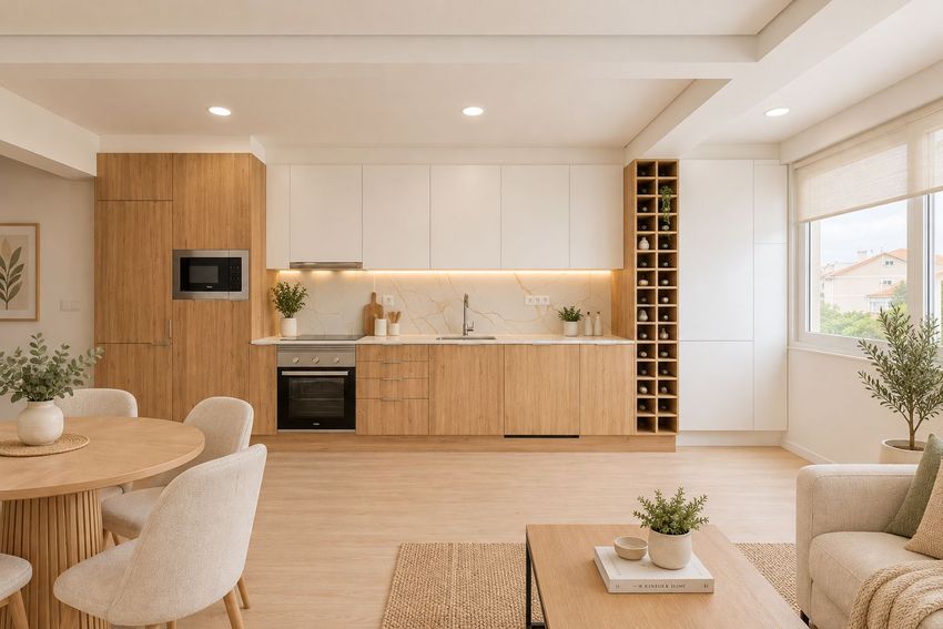 Imagem Sala de estar de apartamento t2 em Rua Borges do Rego