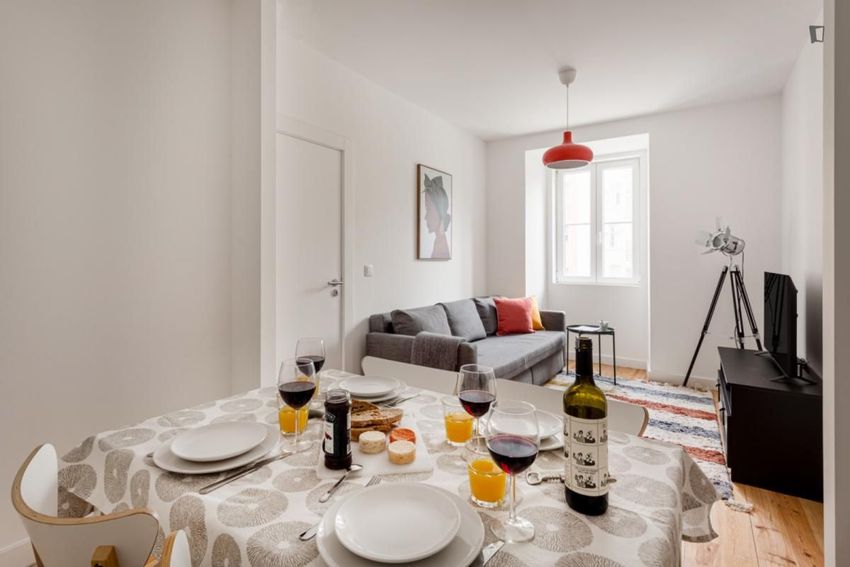 Imagem Sala de estar de apartamento t2 em Rua Marques da Silva