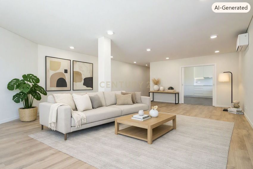 Imagem Sala de estar de apartamento t2 em Calçada do Poço s/n