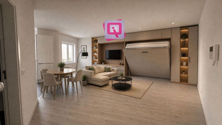 Imagem Sala de estar de apartamento t0 em Abadias