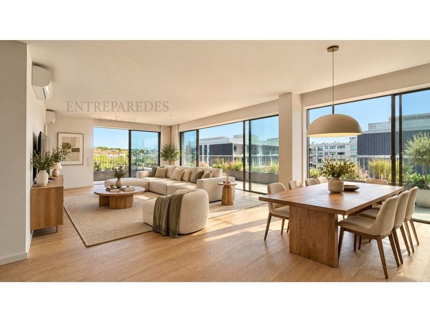Imagem Sala de estar de apartamento t4 em Rua Manuel Dias da Fonseca