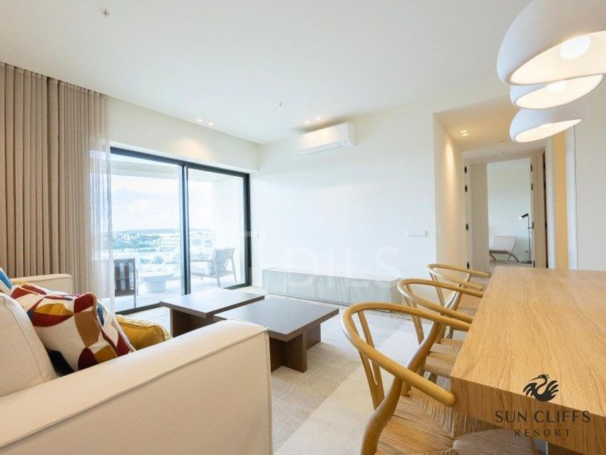 Imagem Sala de estar de apartamento t1 em Praia Dona Ana