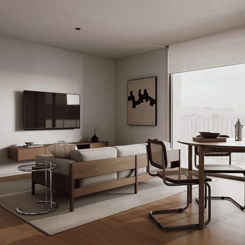Imagem Sala de estar de apartamento t1 em Vila d'Este - Monte da Virgem