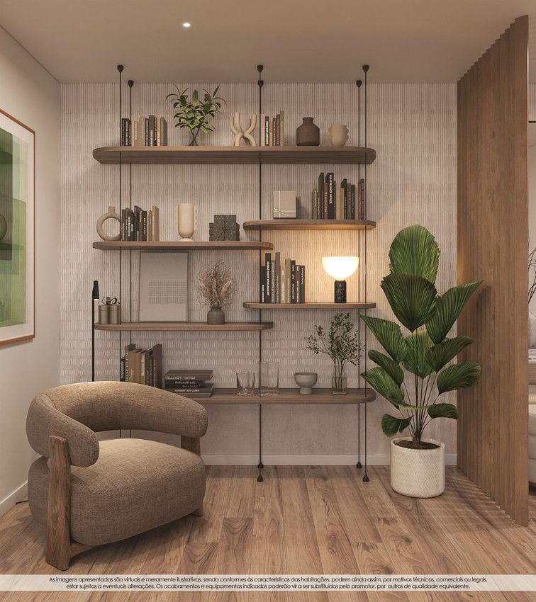 Imagem Sala de estar de apartamento t2 em Seara - Freixieiro