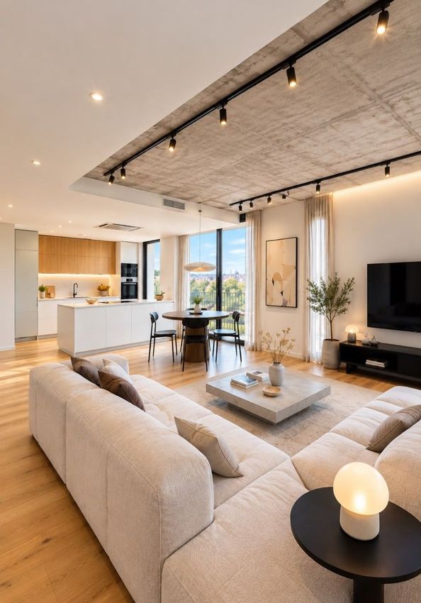 Imagem Sala de estar de apartamento t3 em Estrada Almegue