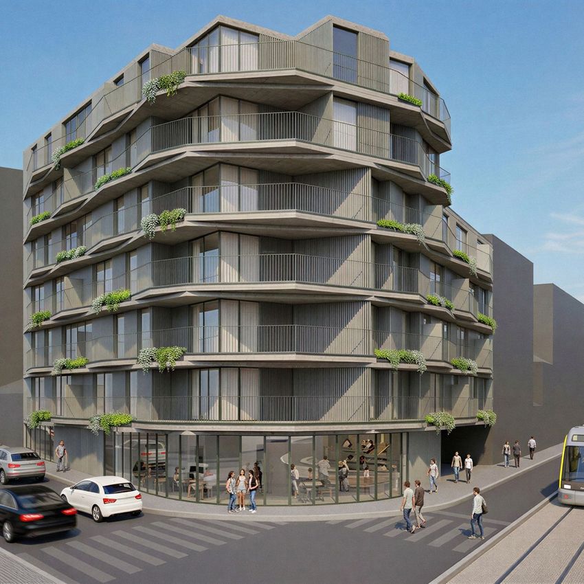 Imagem Fachada de apartamento t2 em Matosinhos Sul - Marginal