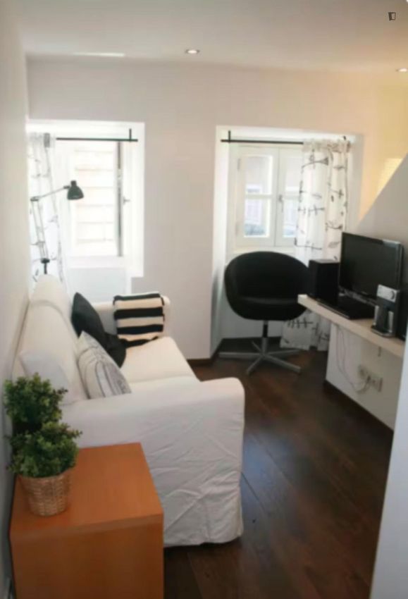Imagem Sala de estar de apartamento t1 em Rua Caetanos