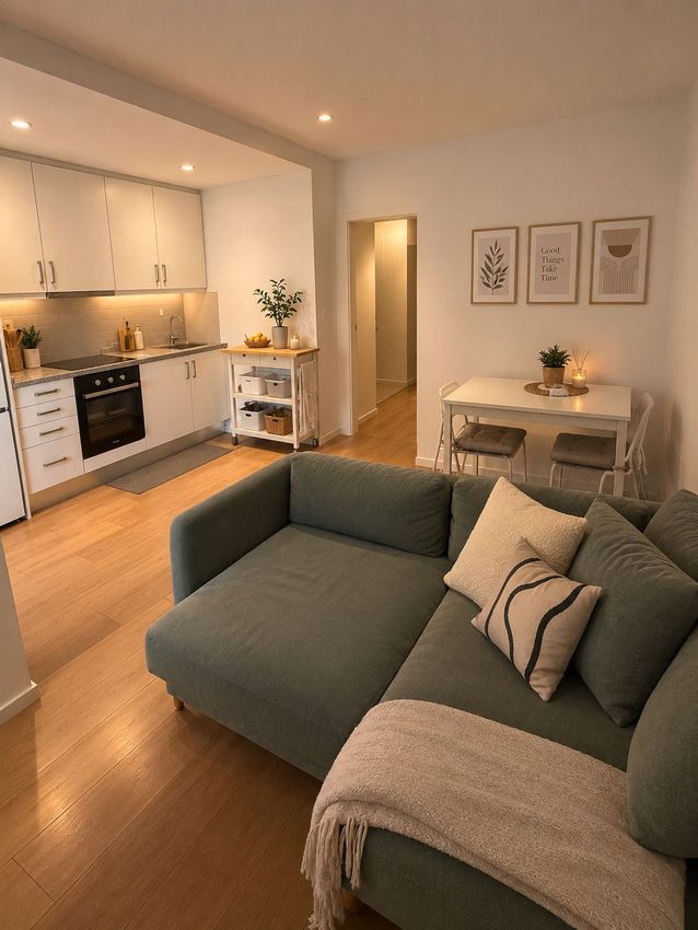 Imagem Sala de estar de apartamento t2 em Rua Diogo Cassels, 230