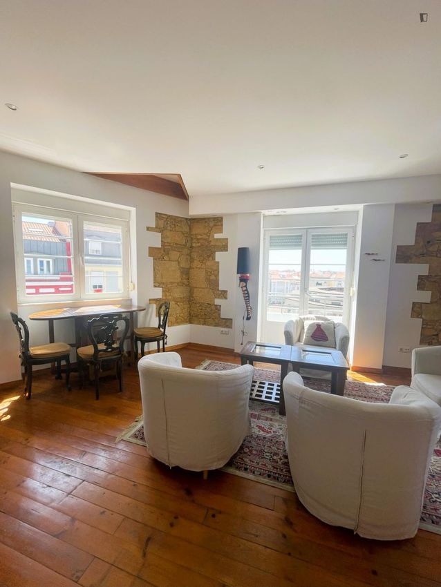 Imagem Sala de estar de apartamento t2 em Rua Lucinda Simões