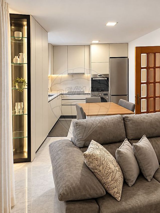 Imagem Sala de estar de apartamento t2 em Fiães