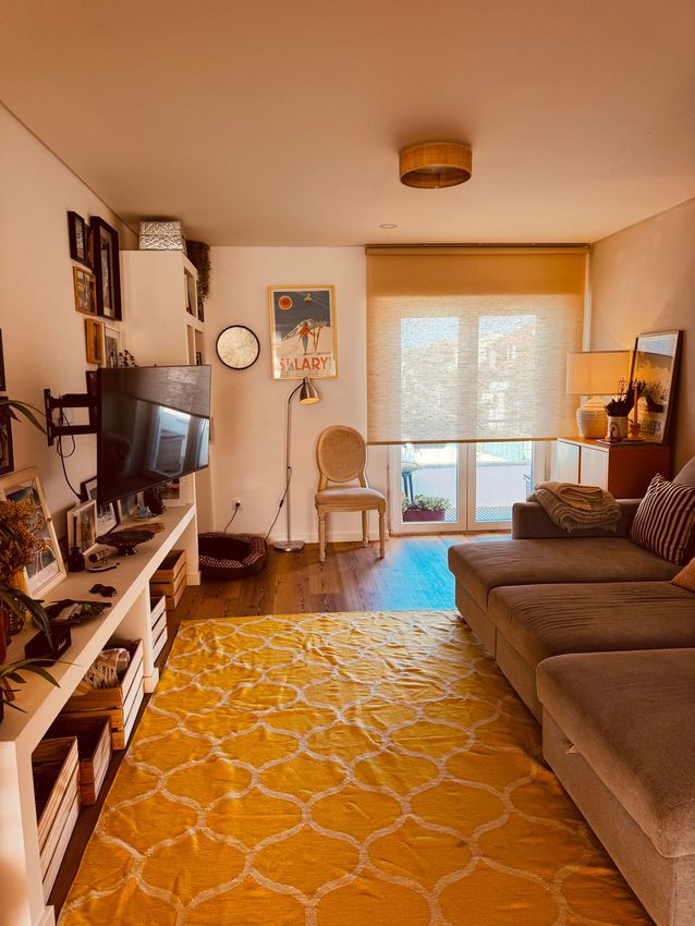 Imagem Sala de estar de apartamento t3 em Porto Salvo