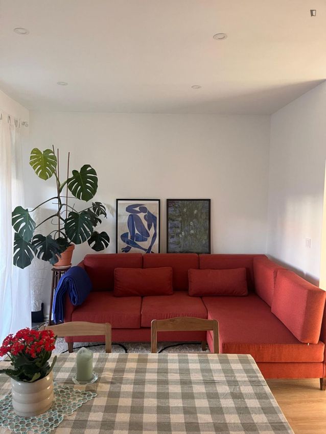Imagem Sala de estar de apartamento t2 em Rua Professor Egas Moniz