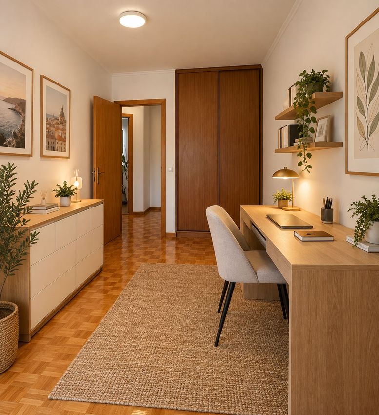 Imagem Sala de estar de apartamento t2 em Rua dos Três Vales
