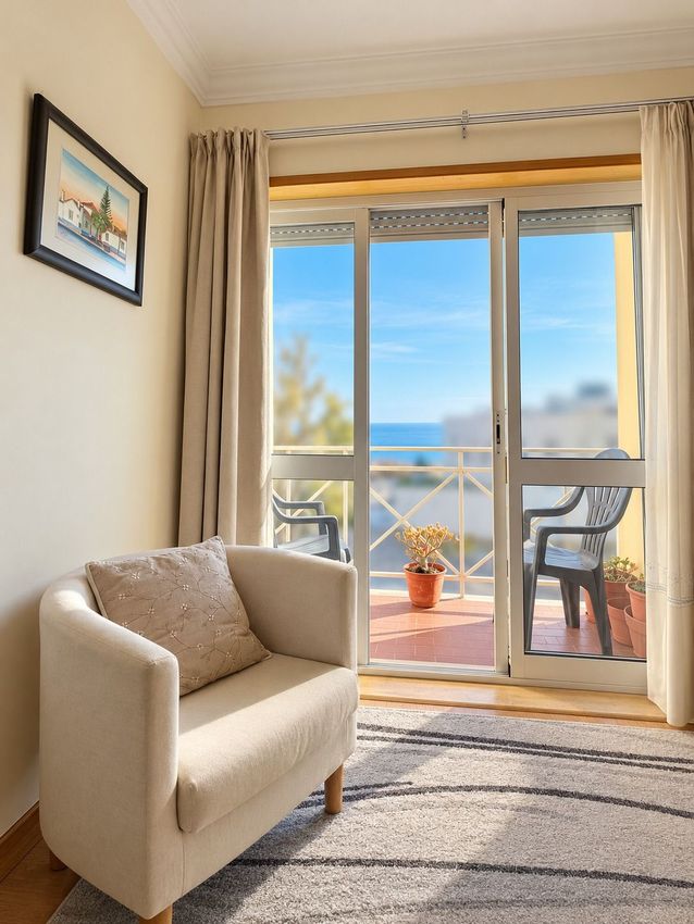 Imagem Sala de estar de apartamento t3 em Sines