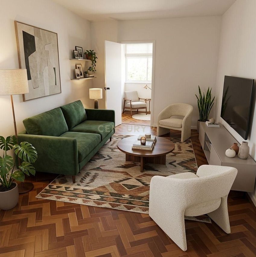 Imagem Sala de estar de apartamento t4 em Rua Gil Vicente, 42