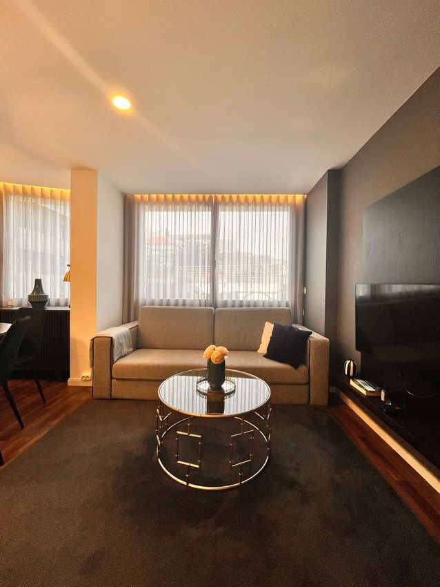 Imagem Sala de estar de apartamento t0 em Rua de Ceuta, 44