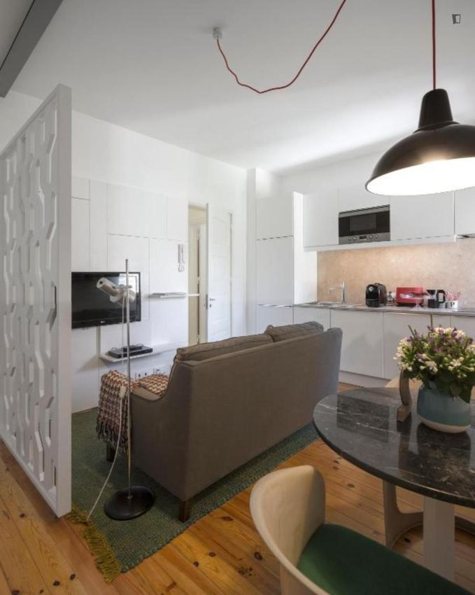 Imagem Sala de estar de apartamento t1 em Rua Santa Iria