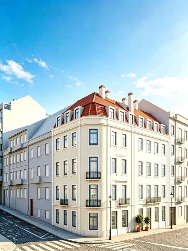 Зображення Фасад, квартира t2, Rua António Pedro 28, 30