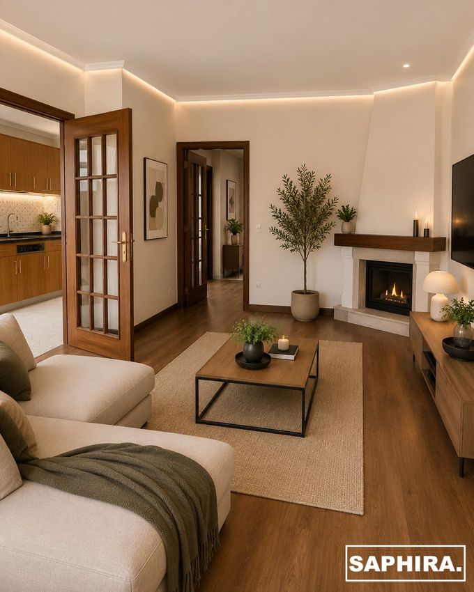 Imagem Sala de estar de apartamento t2 em Caminho velho s/n